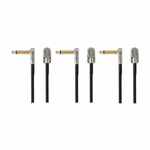 Boss BPC-4 10cm Patch Cables with Pancake Jack Plugs (Pack of 3)