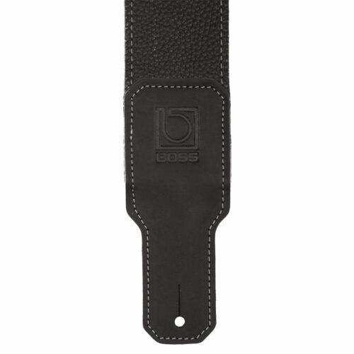 Boss BSL-20 – 2.5″ Premium Leather Guitar Strap – Black