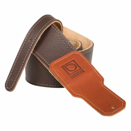 Boss BSL-20 – 2.5″ Premium Leather Guitar Strap – Brown