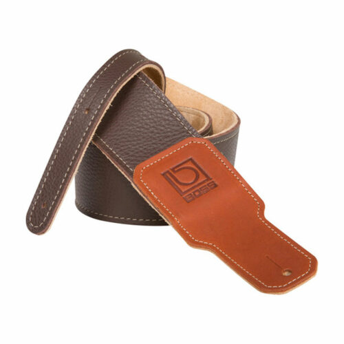 Boss BSL-30 – 3″ Premium Leather Guitar Strap – Brown
