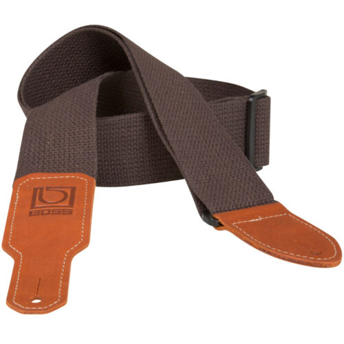 Boss BSC-20 – 2” Cotton Instrument Strap – Brown