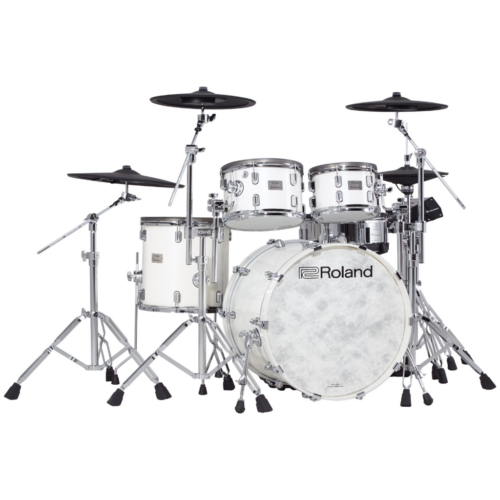 Roland V-Drums Acoustic Design VAD706GC Electronic Drum Set – Pearl White